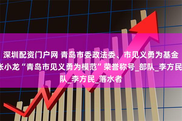 深圳配资门户网 青岛市委政法委、市见义勇为基金会授予张小龙“青岛市见义勇为模范”荣誉称号_部队_李方民_落水者